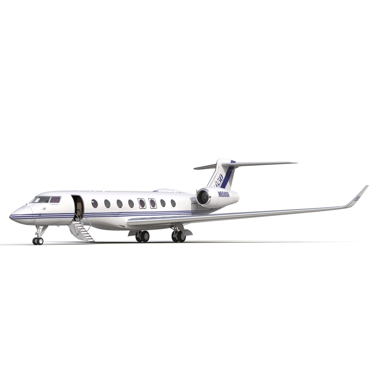 Gulfstream G650 Rigged 2 3D model