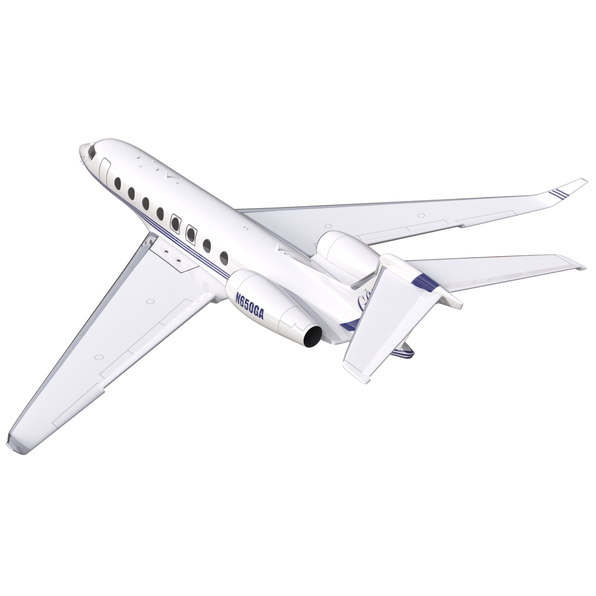 Gulfstream G650 Rigged 2 3D model