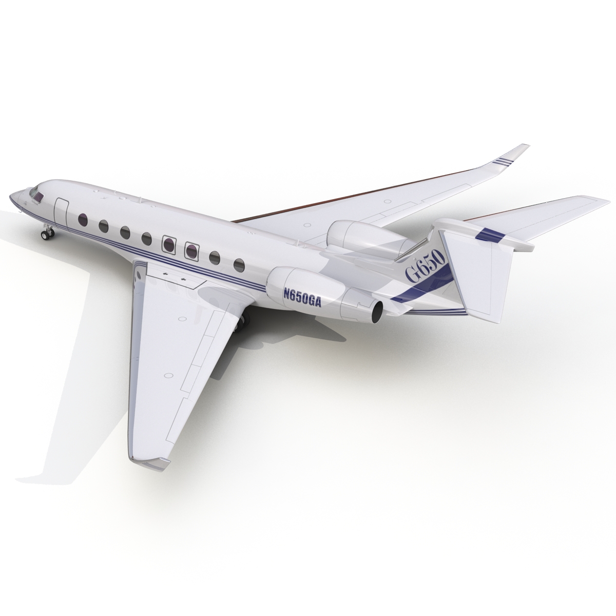 Gulfstream G650 Rigged 2 3D model