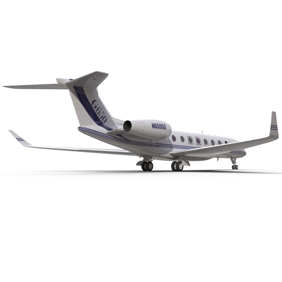 Gulfstream G650 Rigged 2 3D model