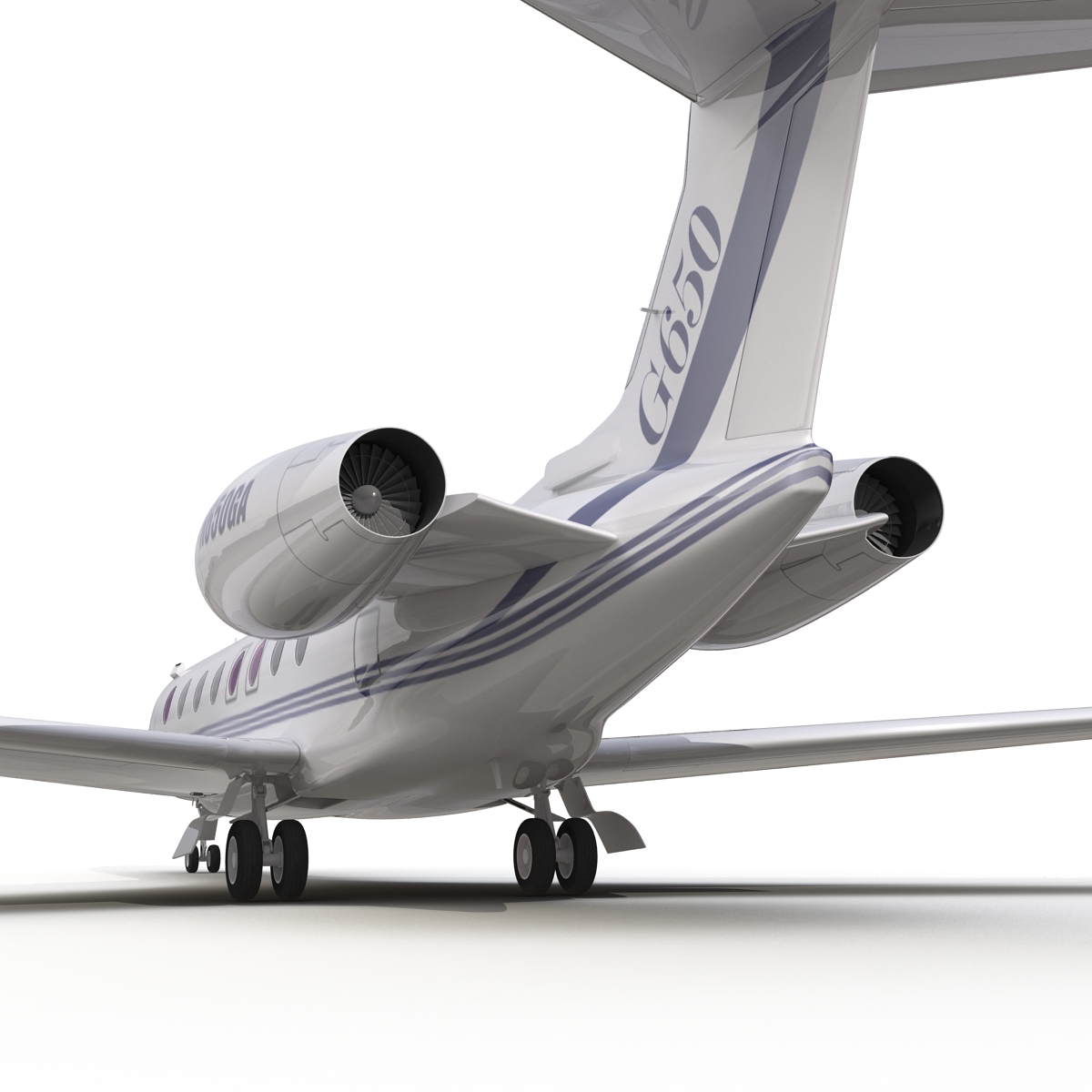 Gulfstream G650 Rigged 2 3D model