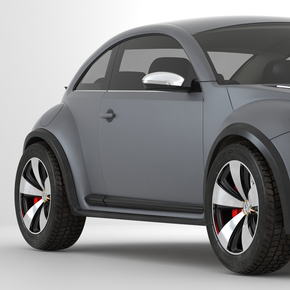 3D VolksWagen Beetle 2016 Simple Interior model