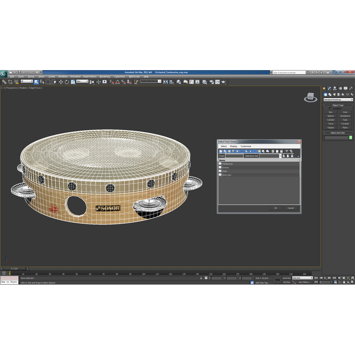 3D Orchestral Tambourine