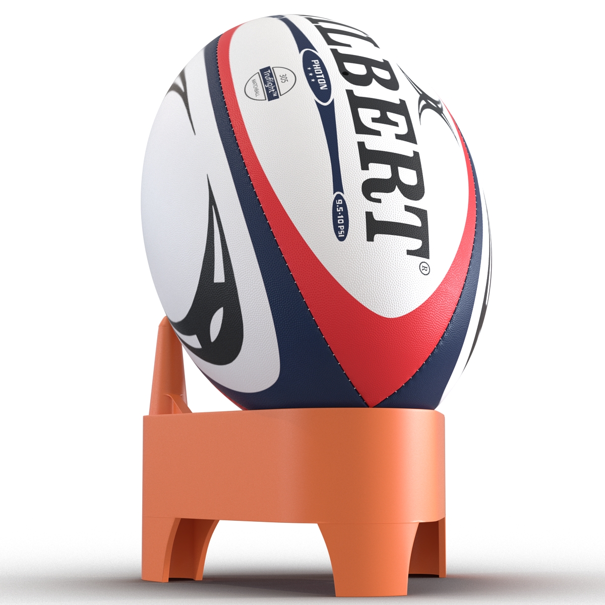 Rugby Ball Set 3D model