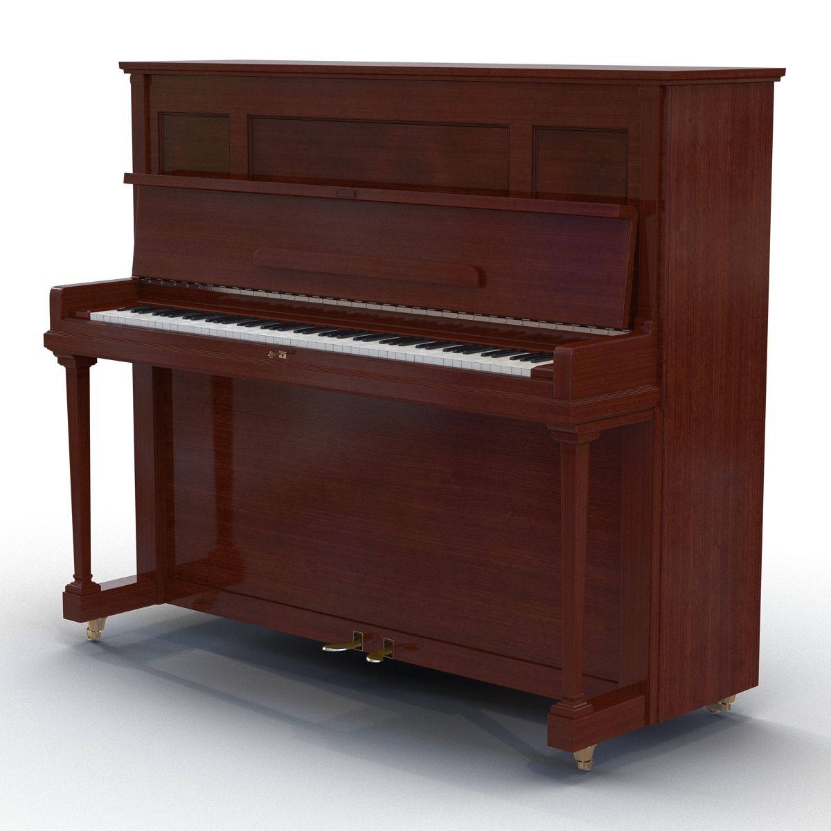 3D Upright Piano model