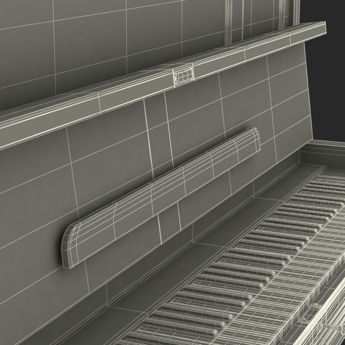 3D Upright Piano model