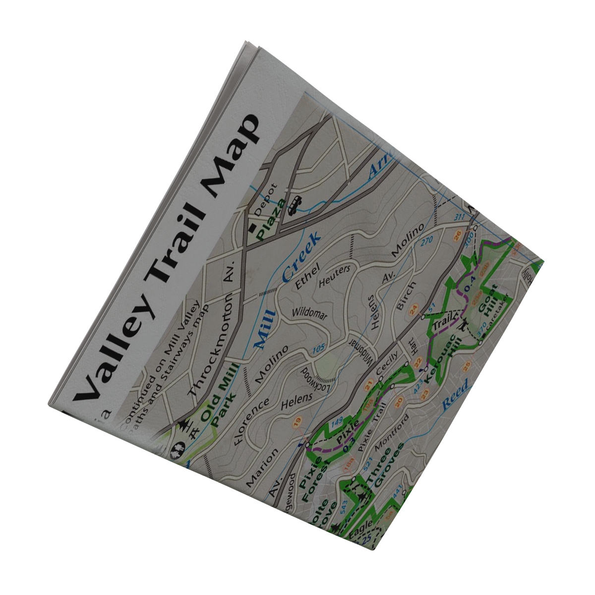 3D Trail Map Folded