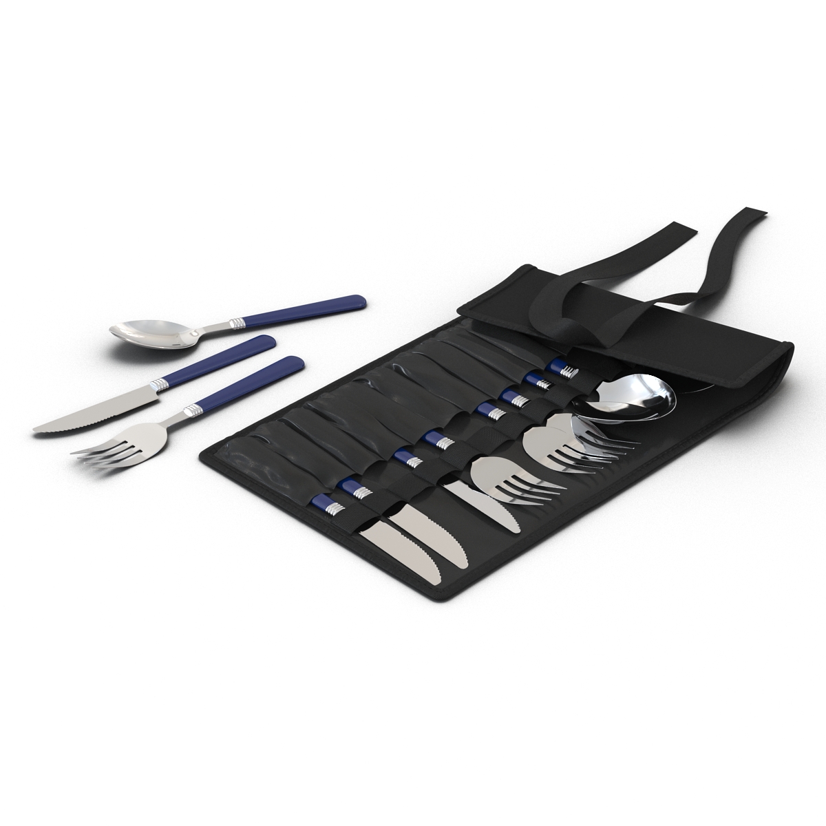 3D Picnic Cutlery Set model