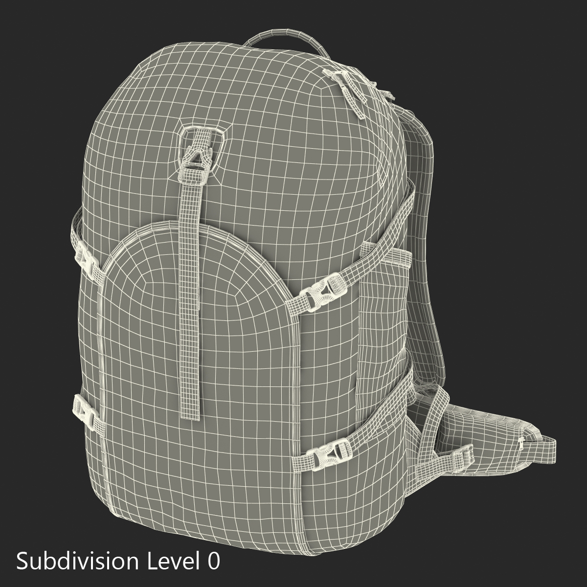 Fishing Backpack Generic 3D model