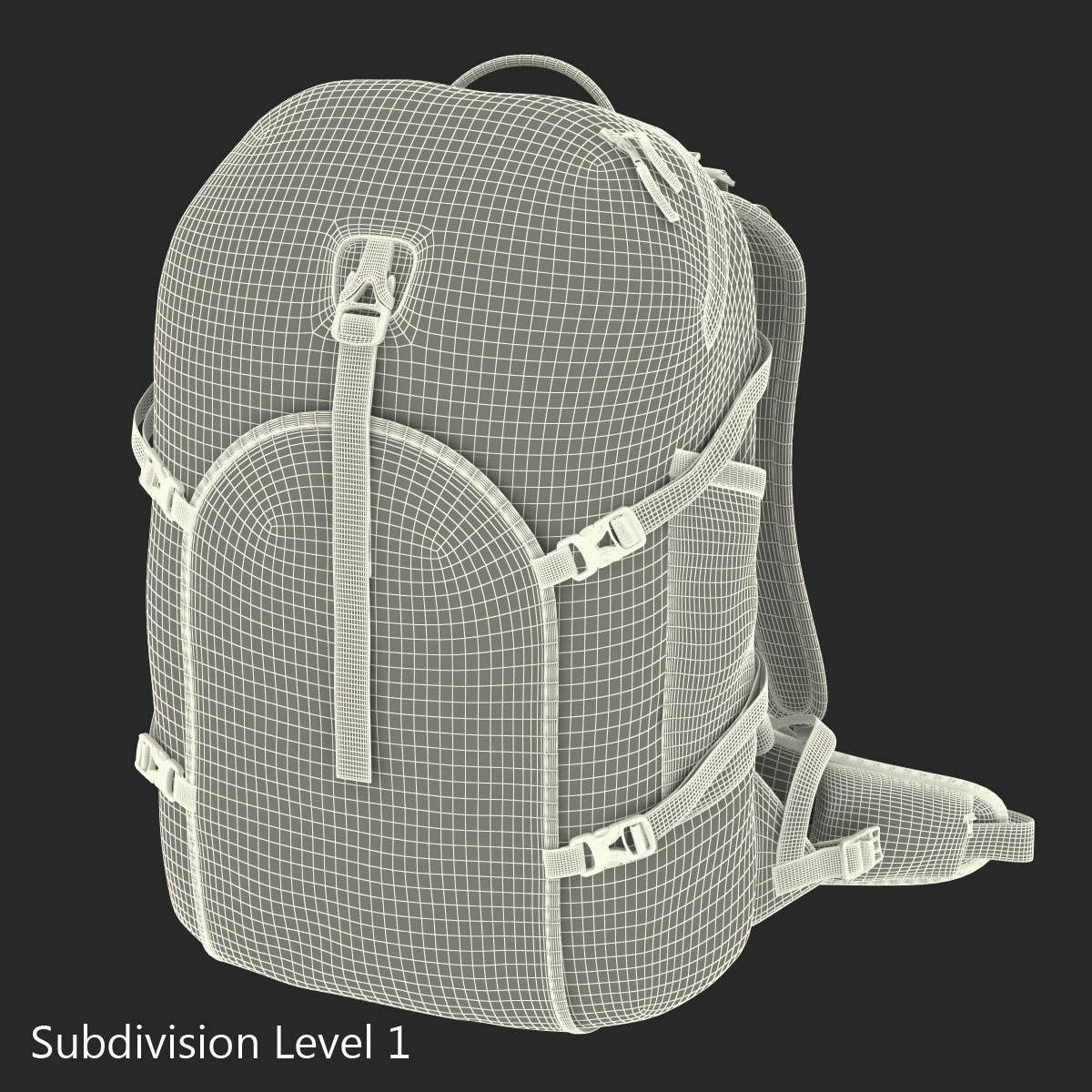 Fishing Backpack Generic 3D model