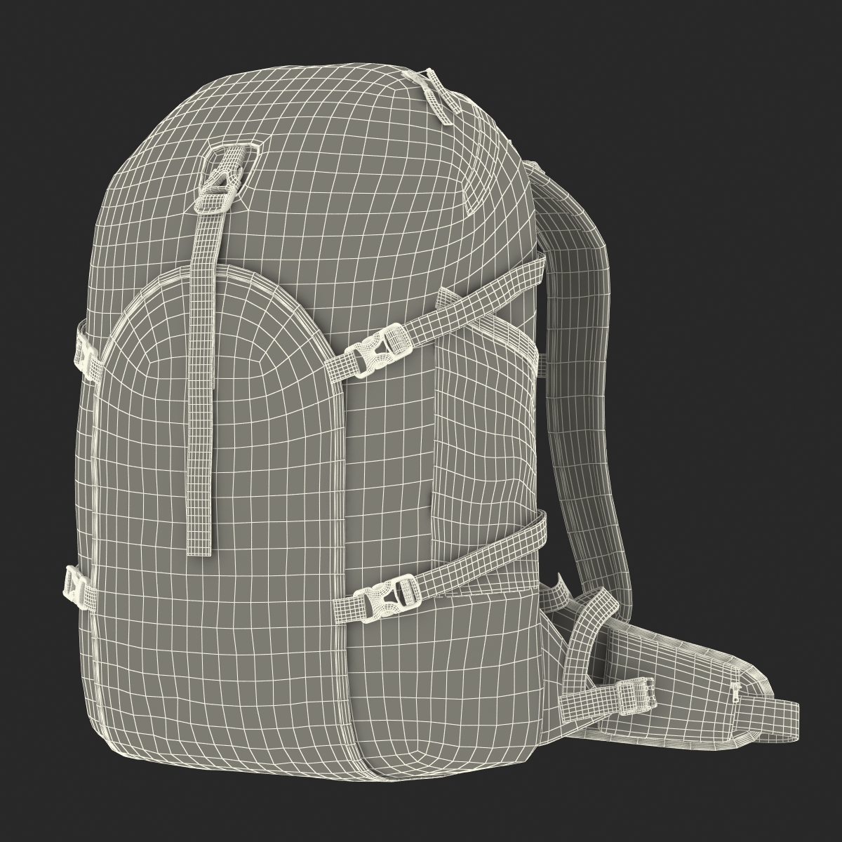 Fishing Backpack Generic 3D model