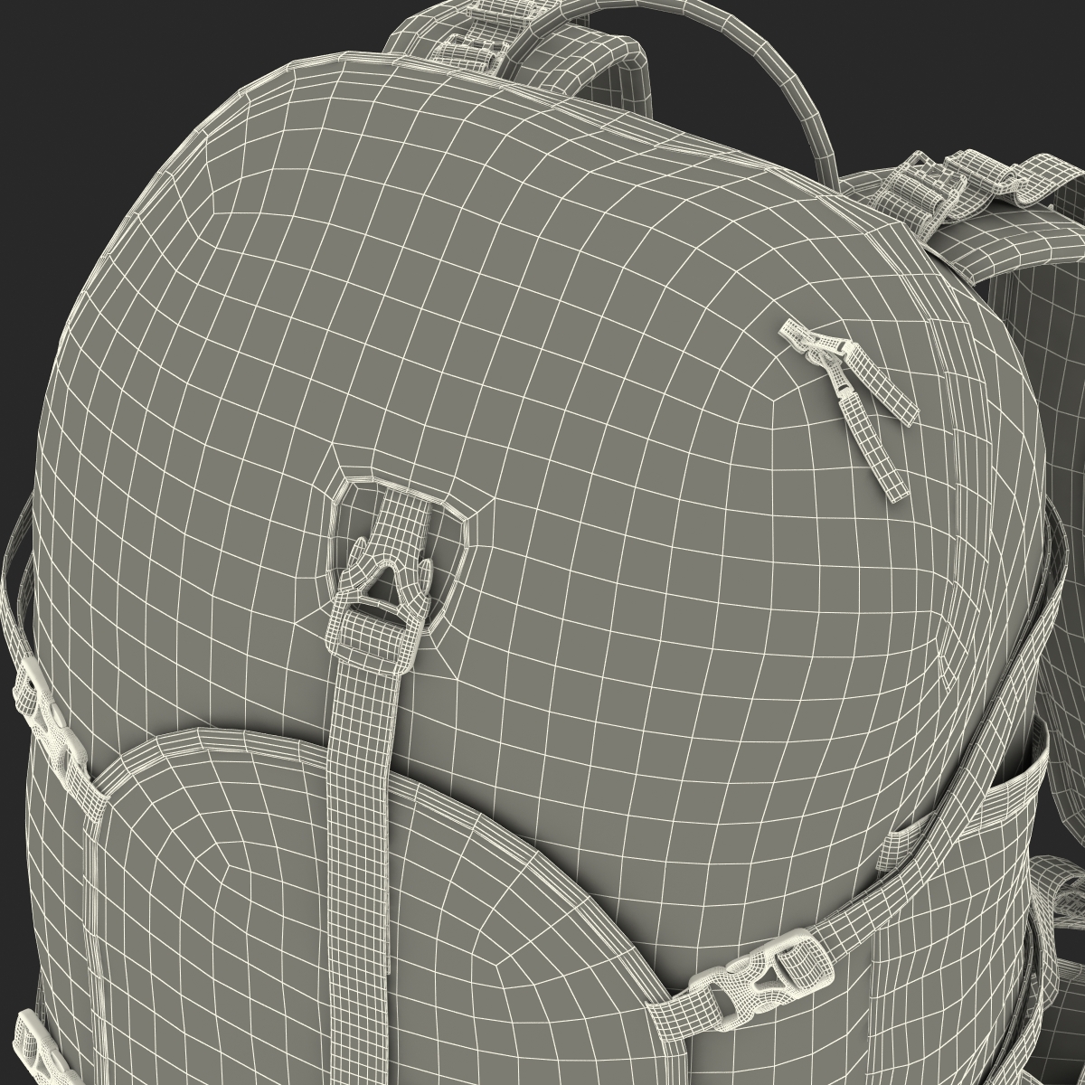 Fishing Backpack Generic 3D model