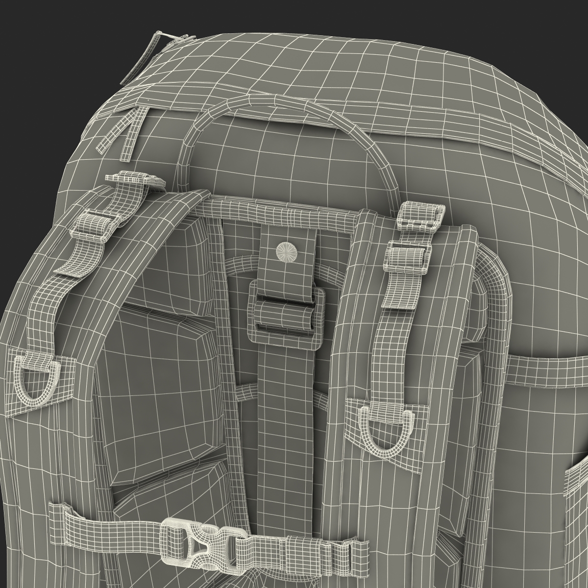 Fishing Backpack Generic 3D model