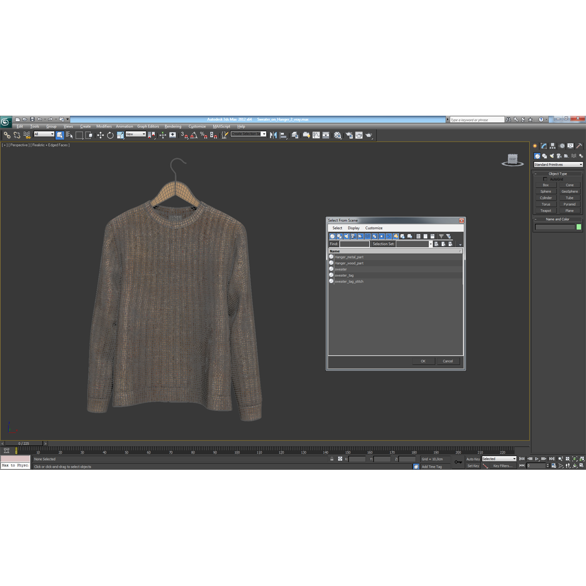 Sweater on Hanger 2 3D model