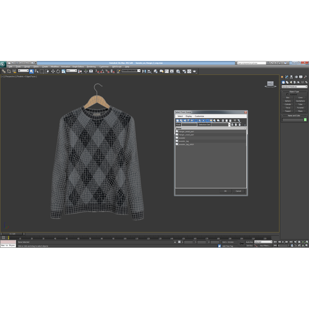 Sweater on Hanger 3 3D model