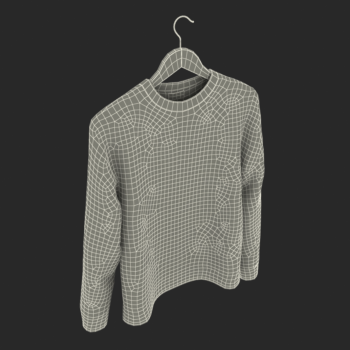 Sweater on Hanger 3 3D model