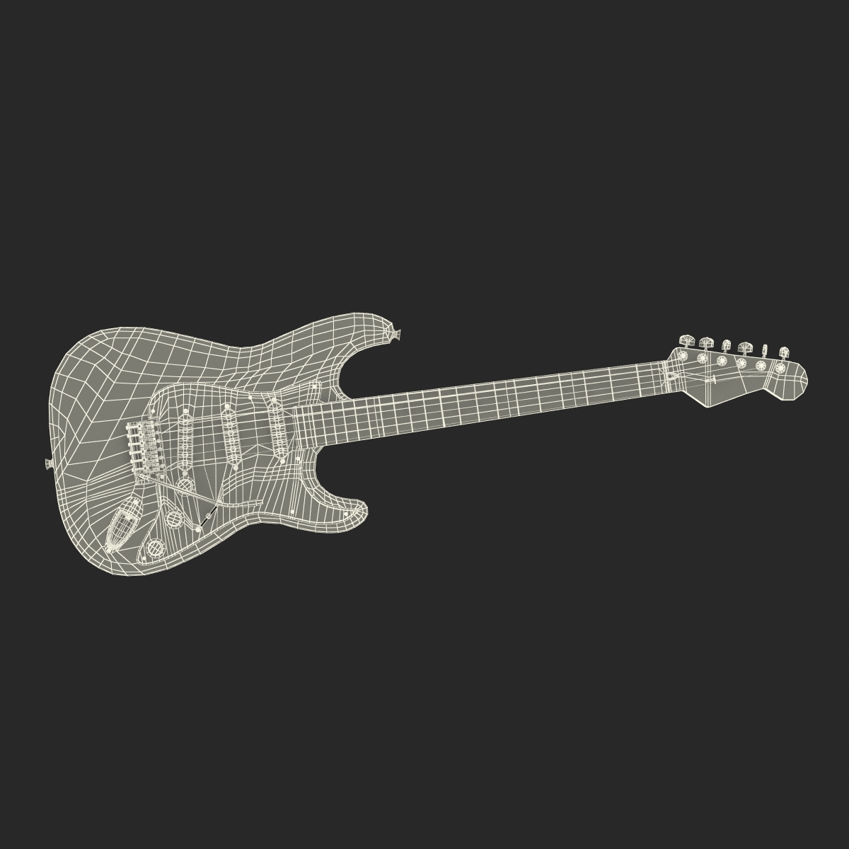 3D Electric Guitar Generic model