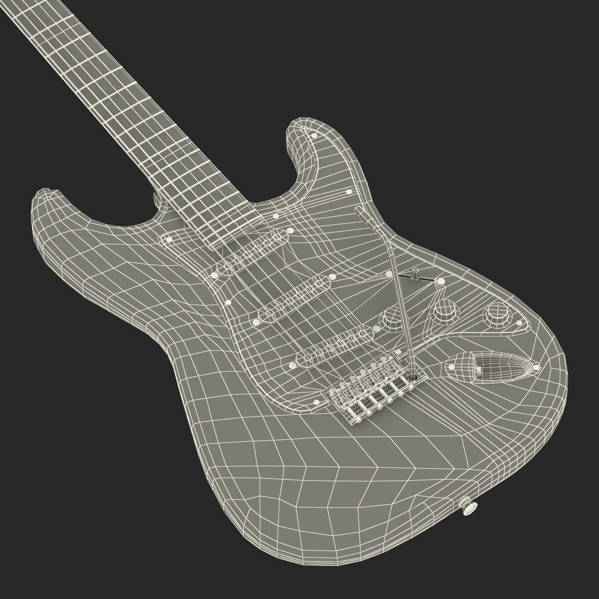 3D Electric Guitar Generic model