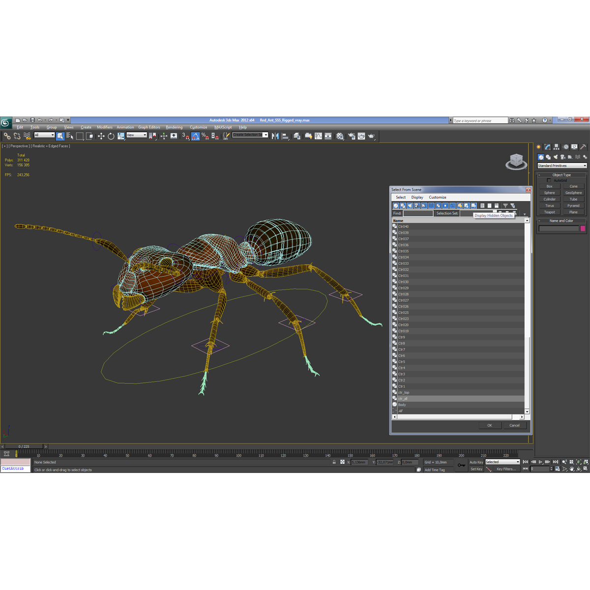 Red Ant Pose 2 3D model