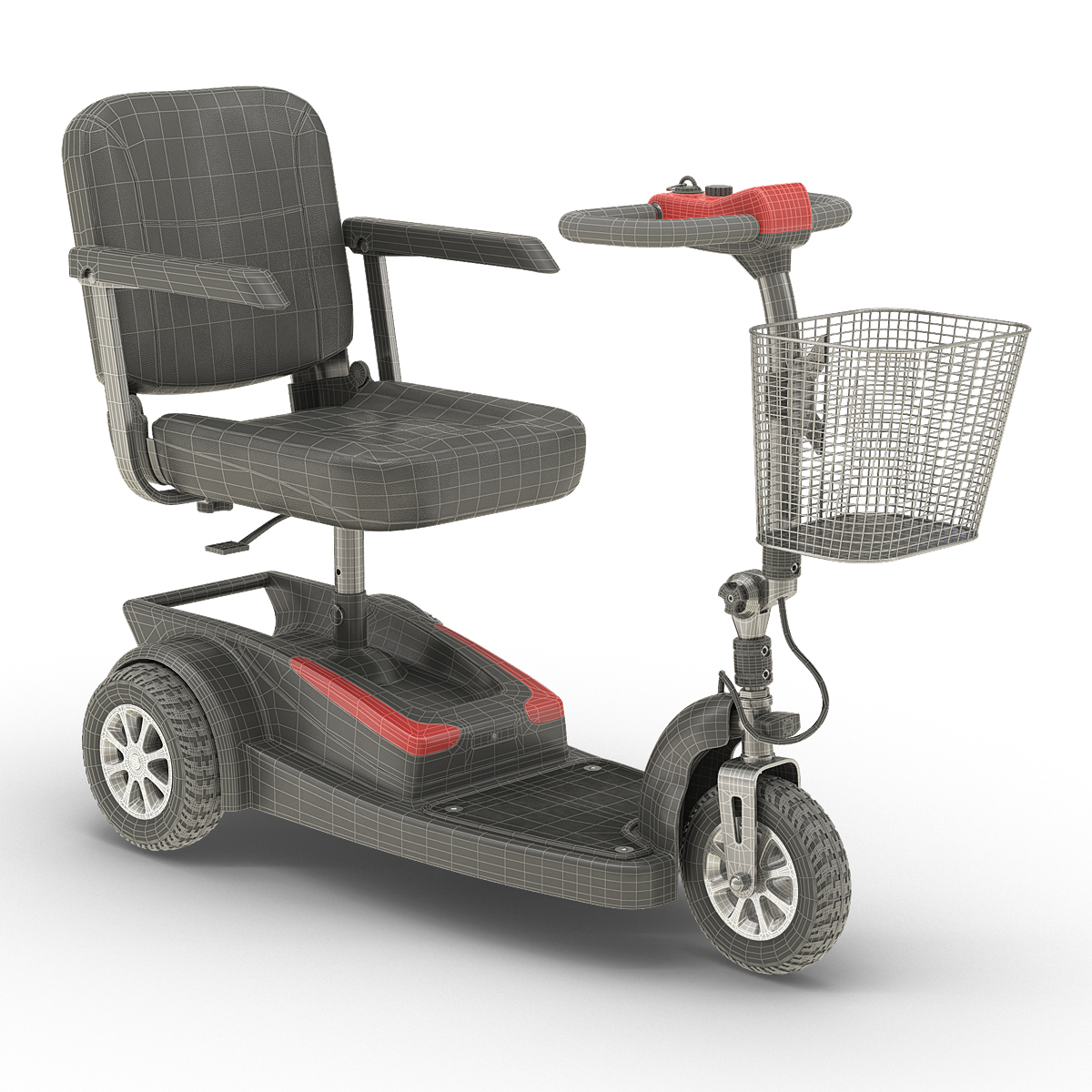 Electric Wheelchair 3D model