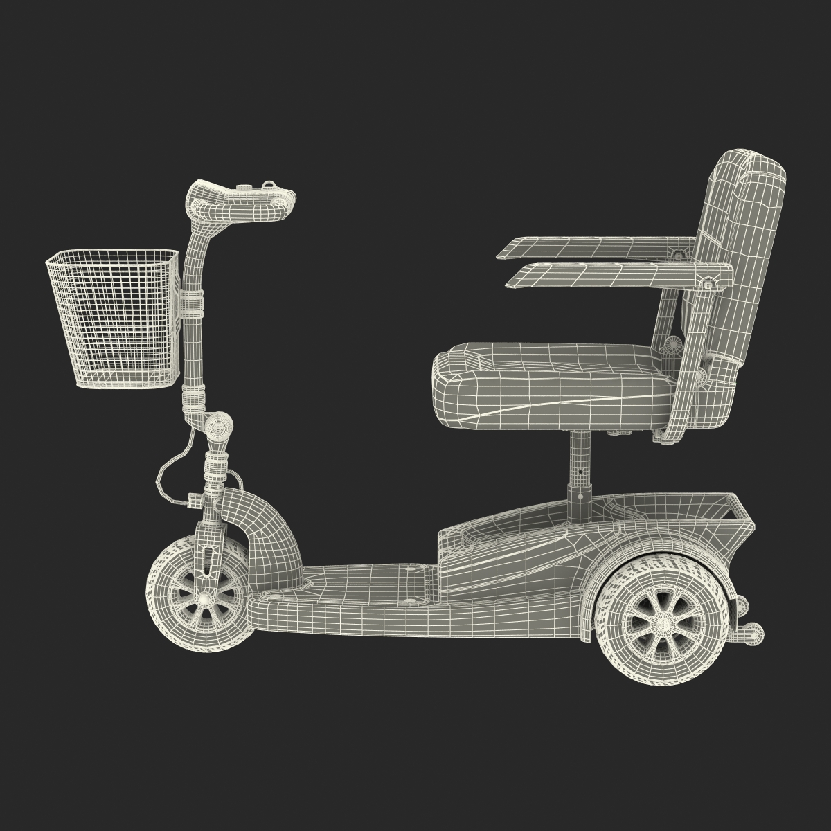 Electric Wheelchair 3D model