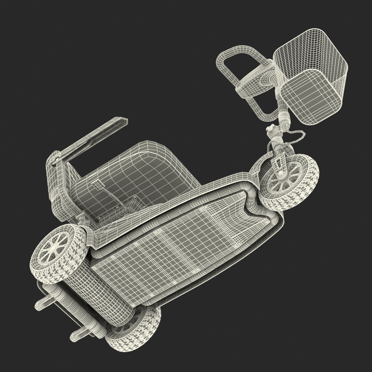 Electric Wheelchair 3D model