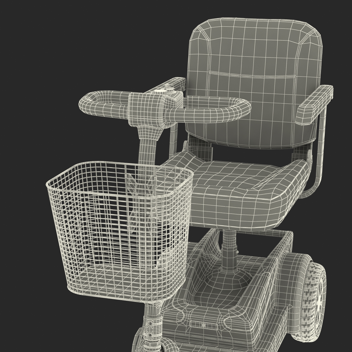 Electric Wheelchair 3D model