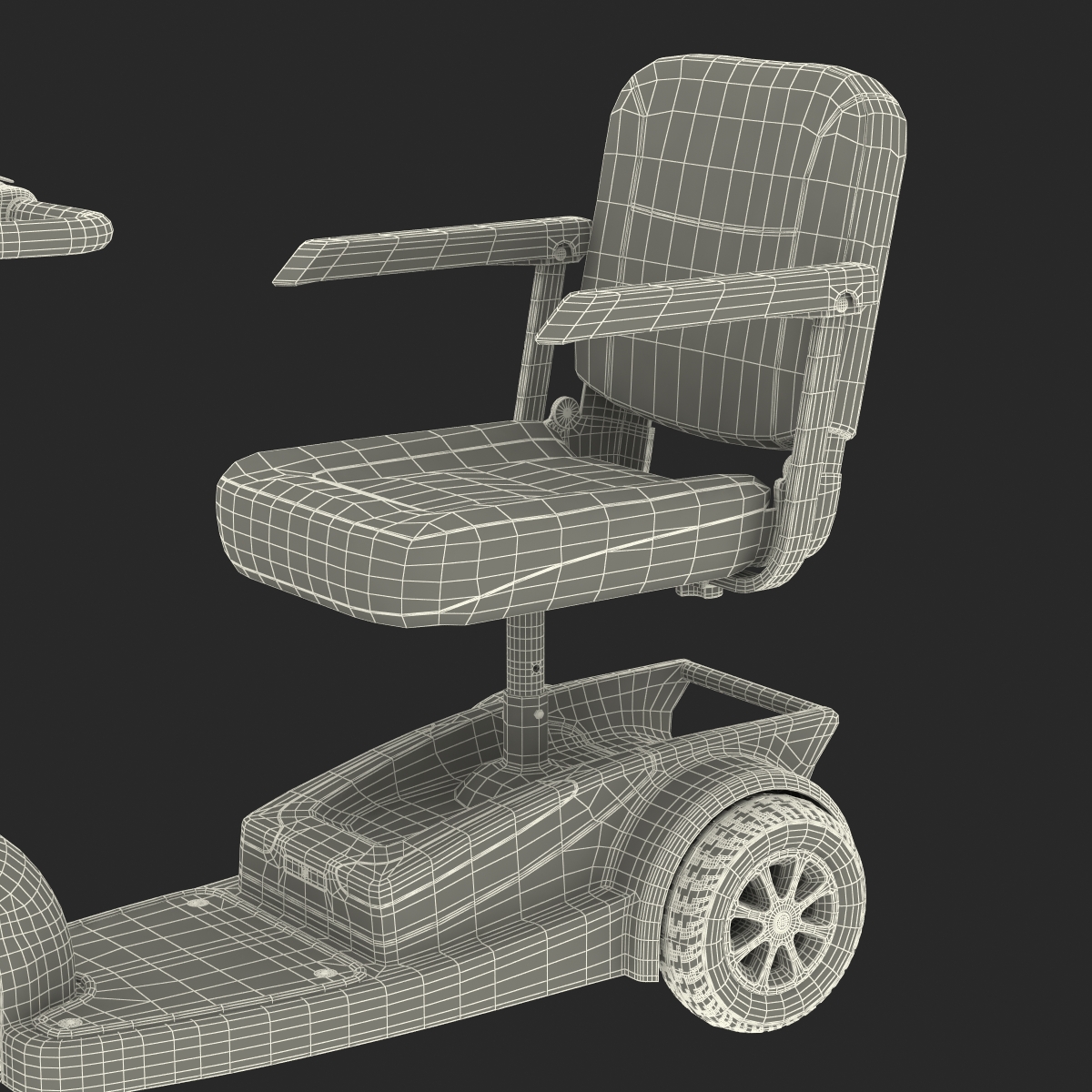 Electric Wheelchair 3D model