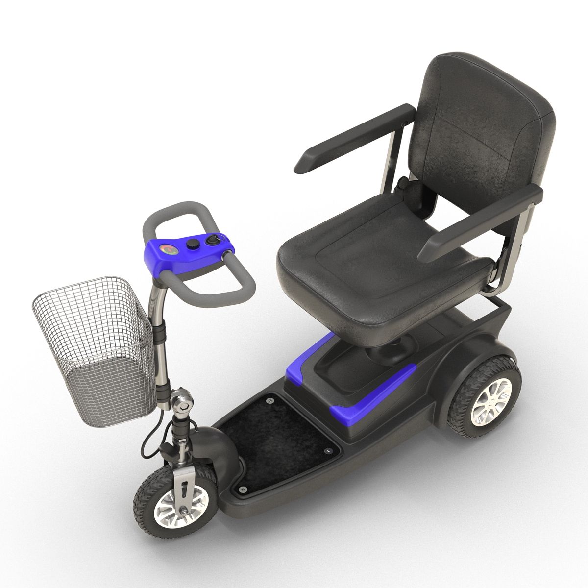 3D Electric Wheelchair Rigged