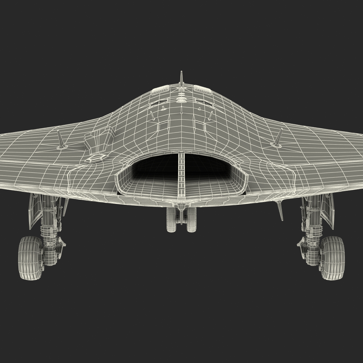 3D Northrop Grumman X-47B UAV Rigged model