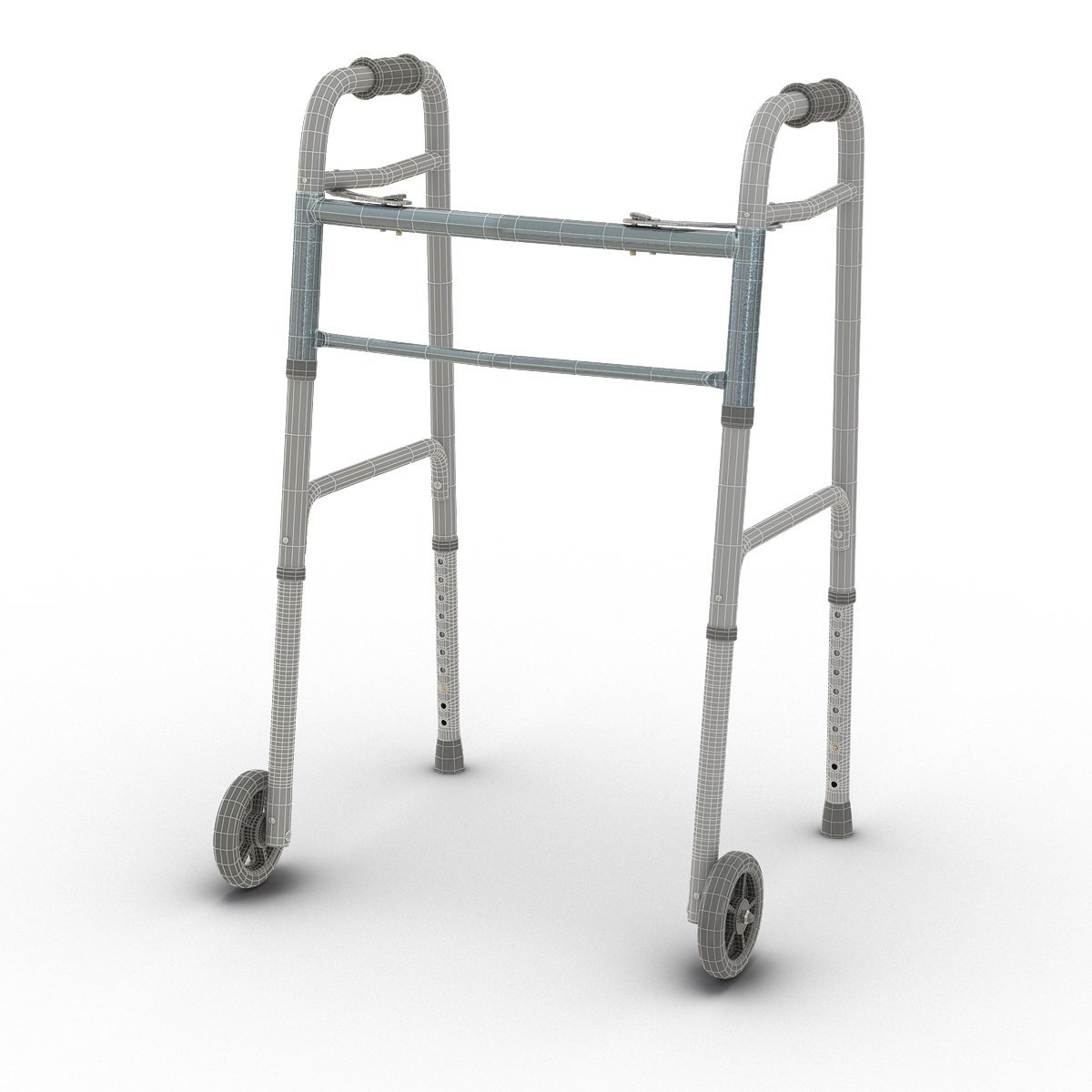 3D model Paddle Walker with Wheels