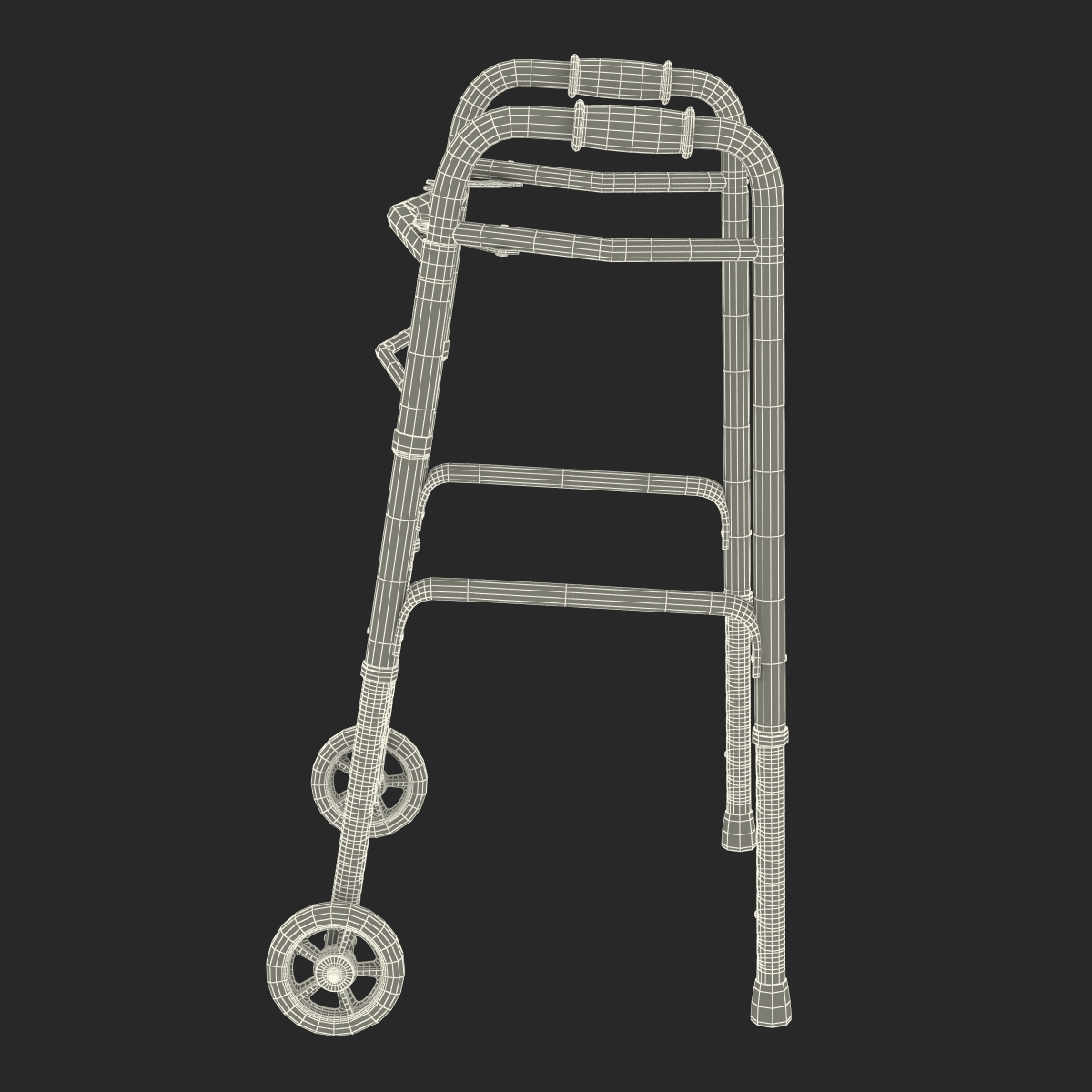 3D model Paddle Walker with Wheels