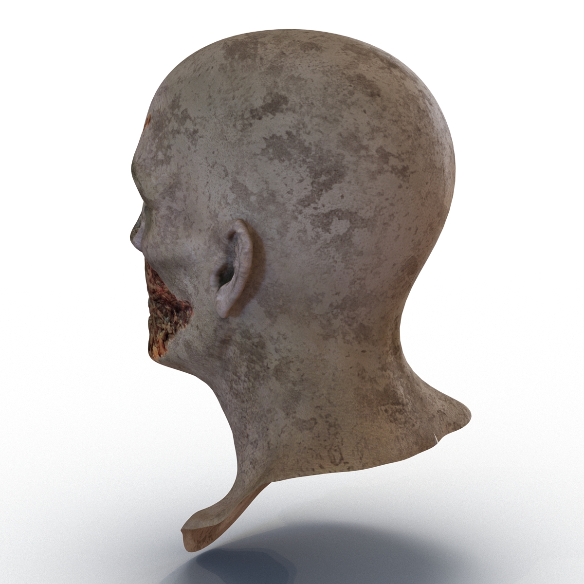 3D Zombie Head