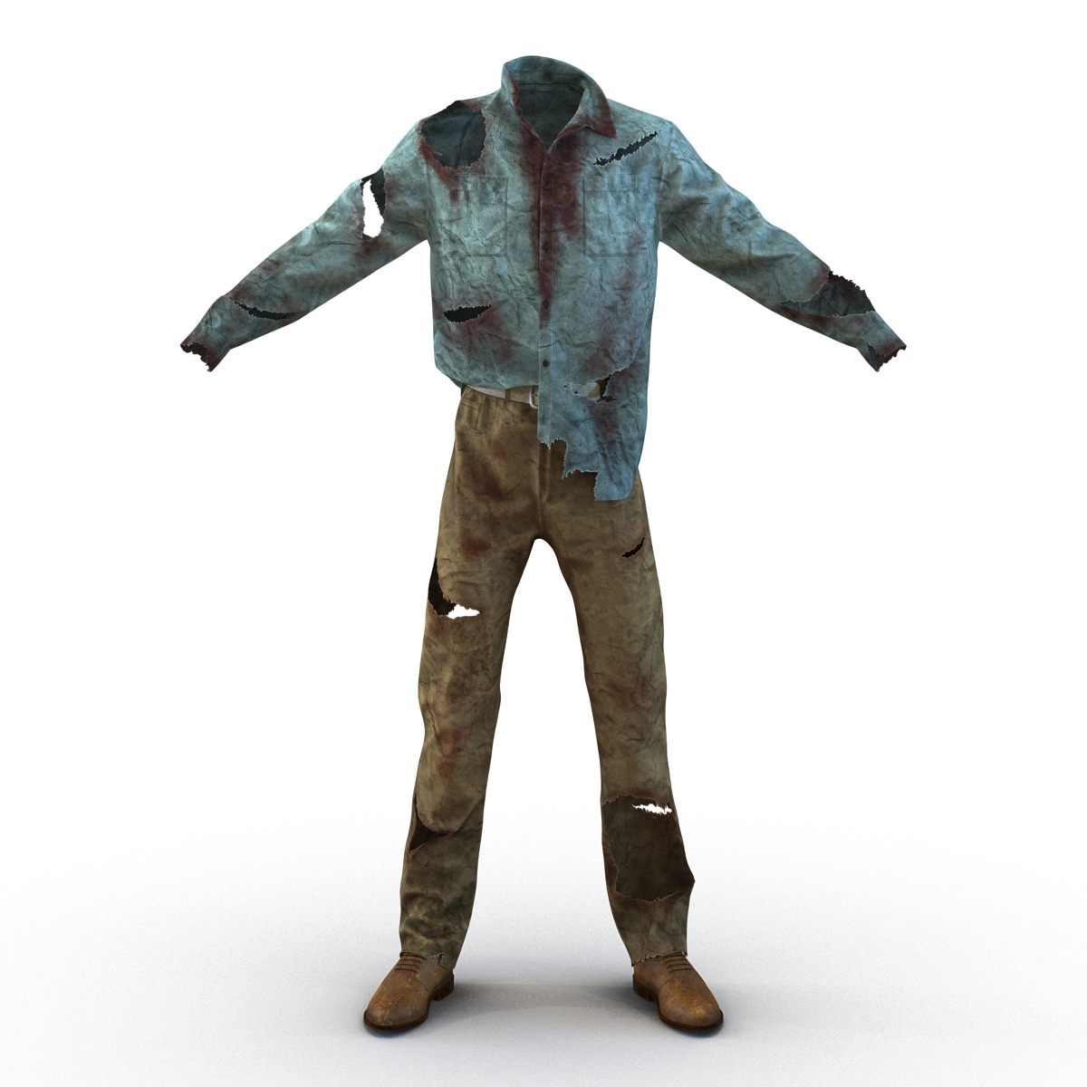 3D Zombie Outfit model