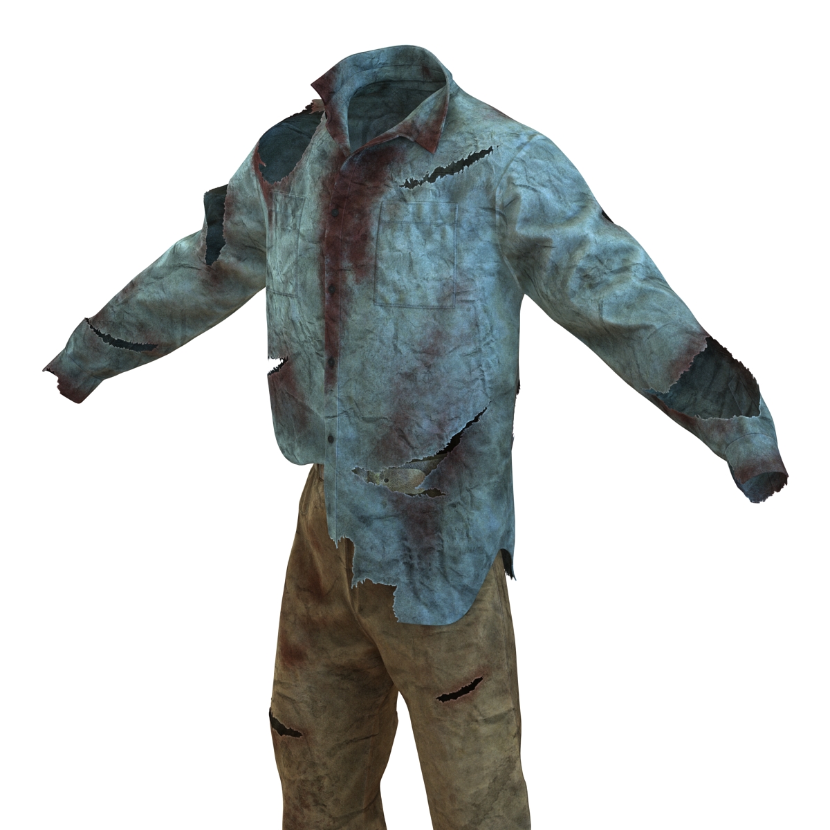 3D Zombie Outfit model