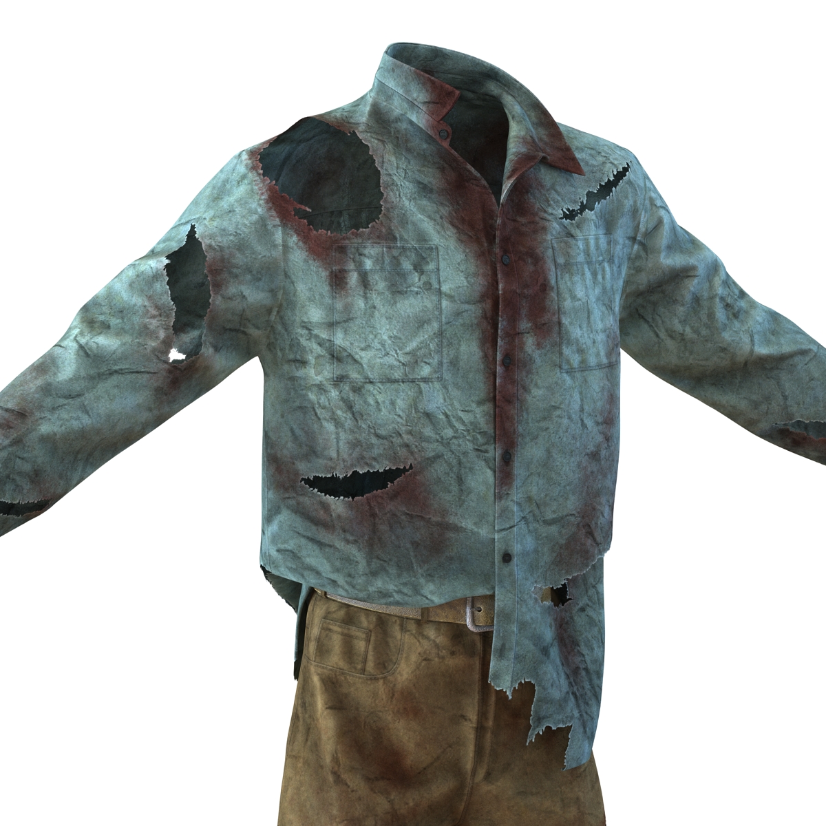 3D Zombie Outfit model