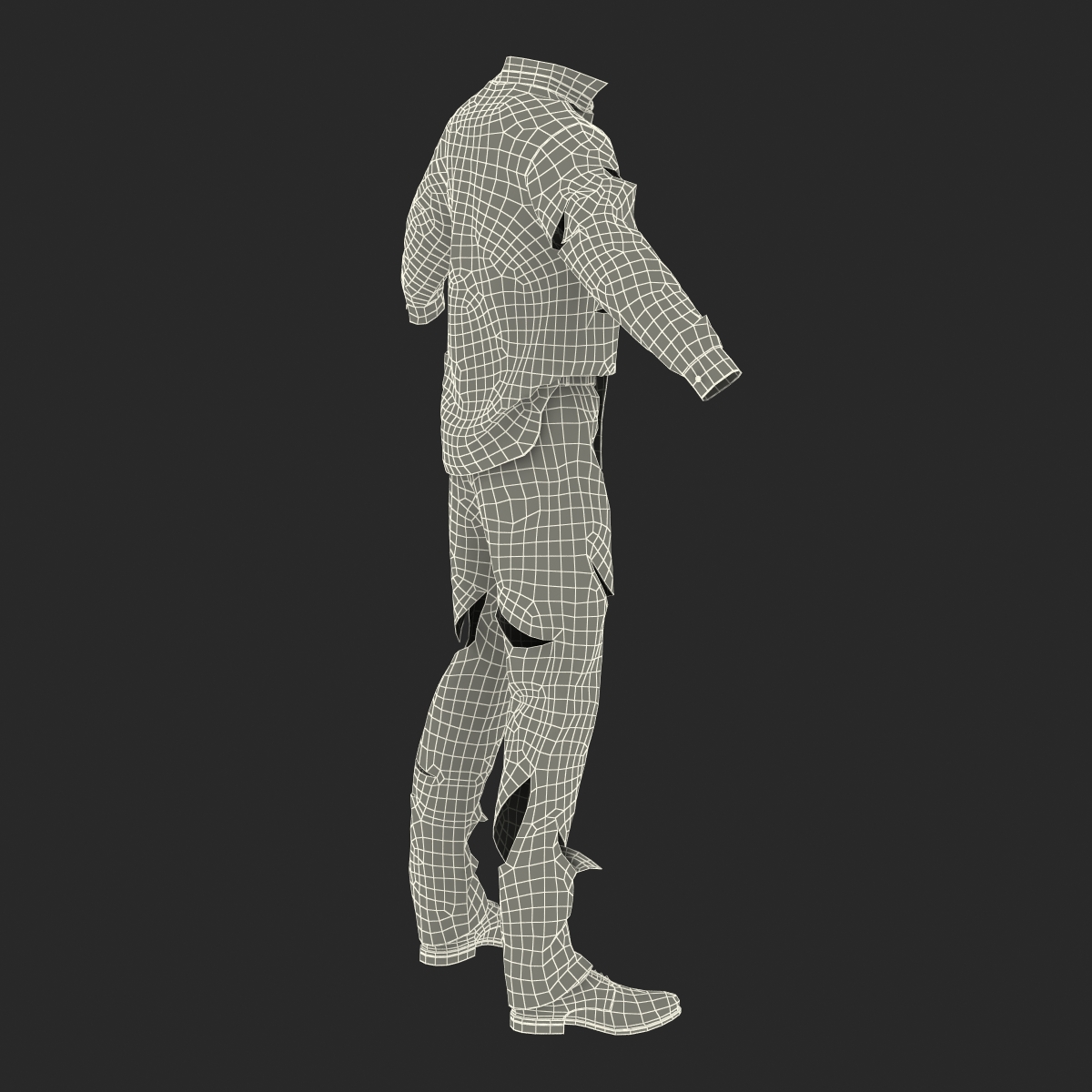 3D Zombie Outfit model