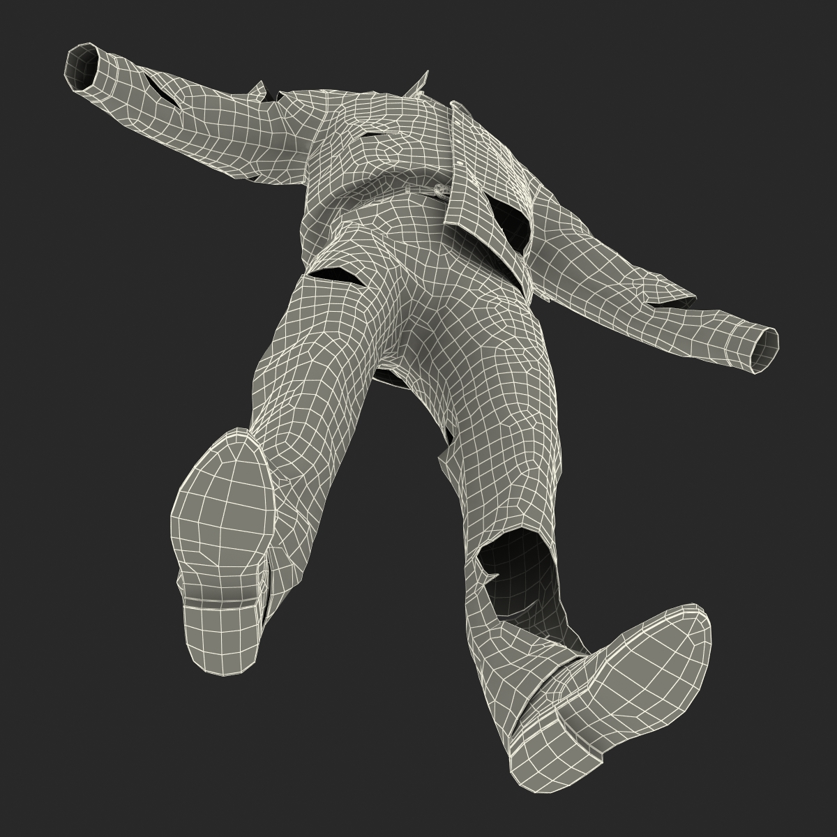 3D Zombie Outfit model