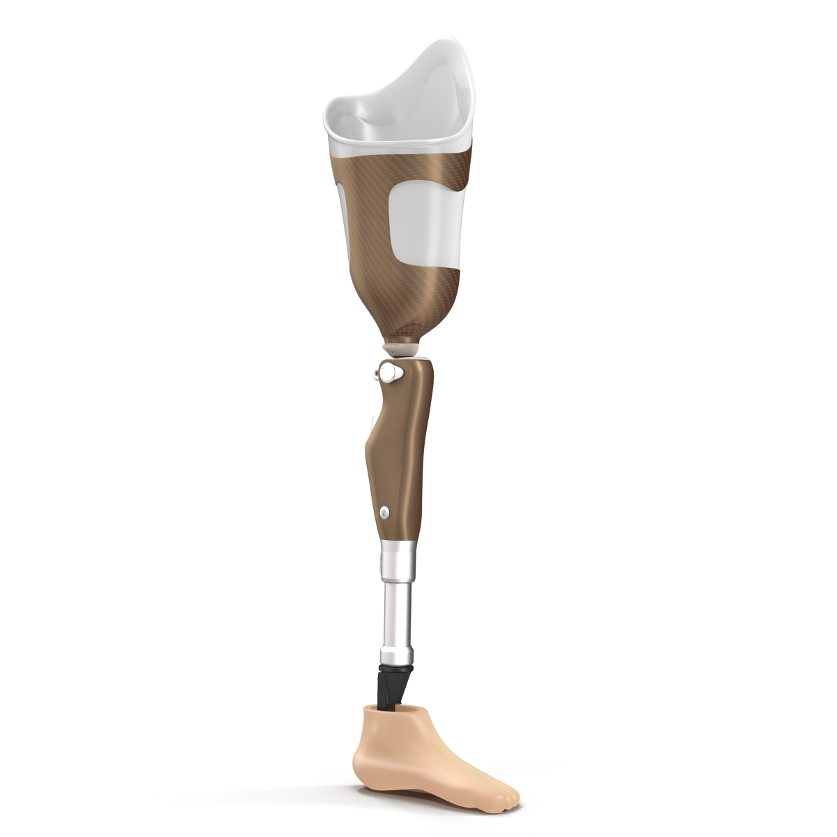 3D Prosthetic Leg Rigged