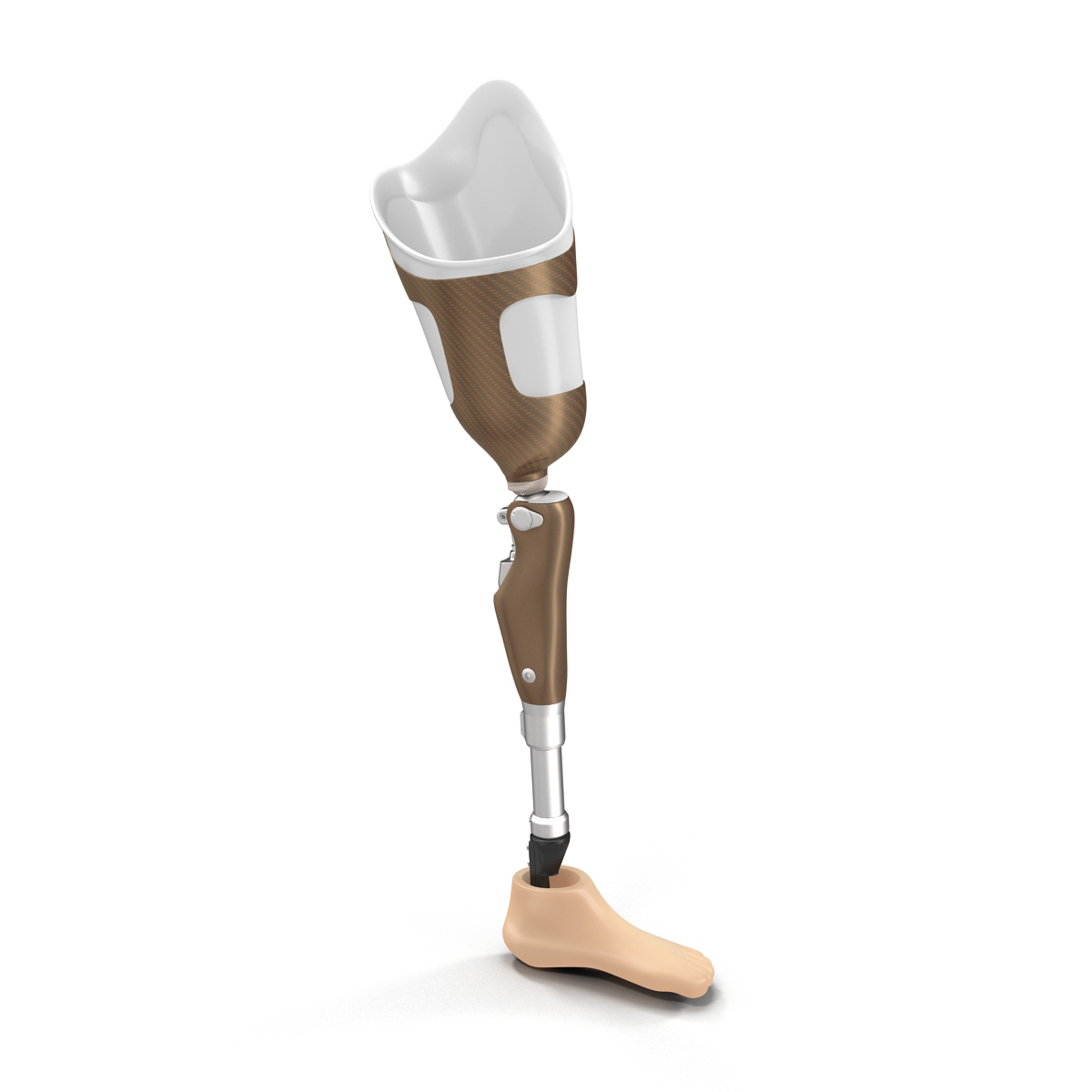 3D Prosthetic Leg Rigged