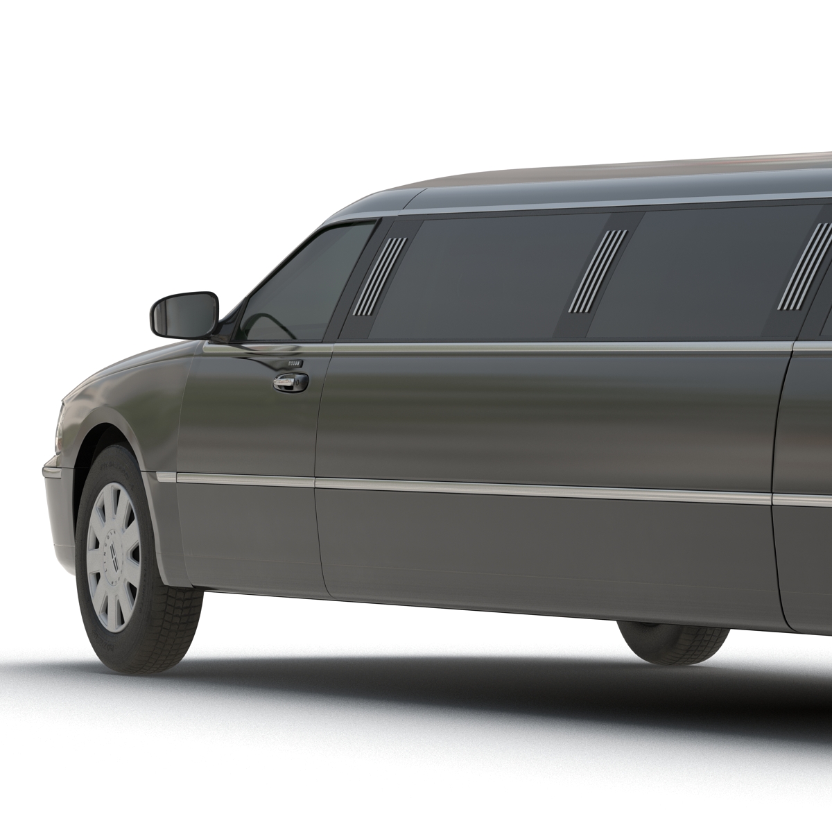 Generic Limousine Black Simple Interior 3D model