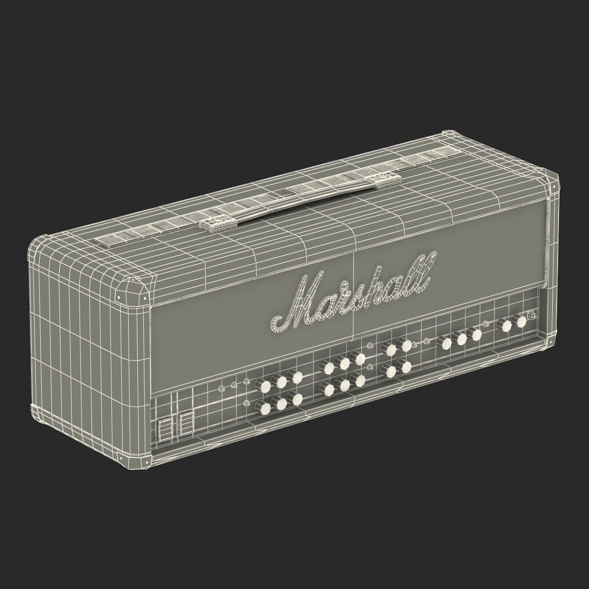 3D model Guitar Amplifier Head Marshall