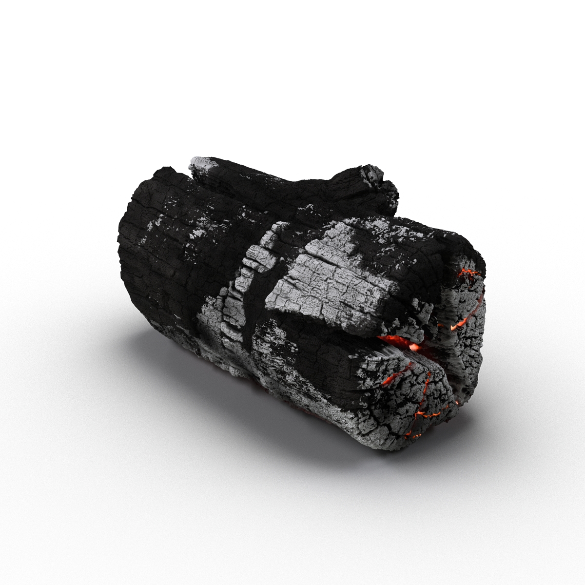 3D Charred Log 2 model