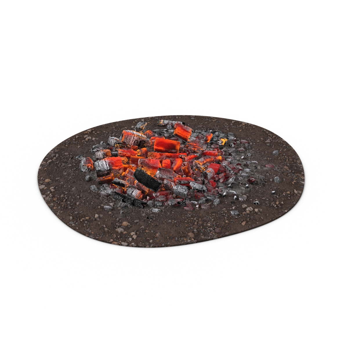 3D Fire Ashes and Embers