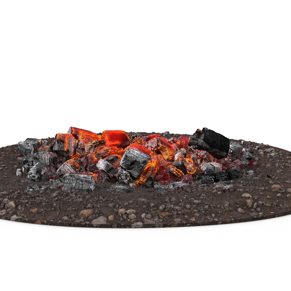 3D Fire Ashes and Embers