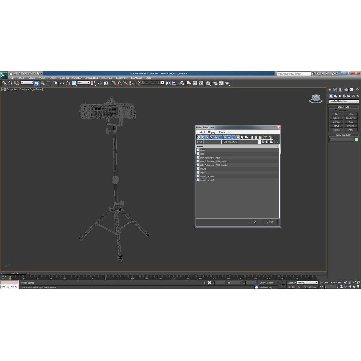 3D model Followspot 75ST