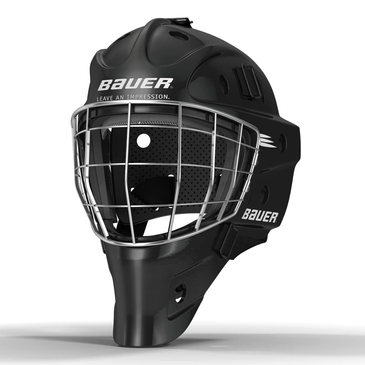 3D model Hockey Goalie Mask Bauer Black