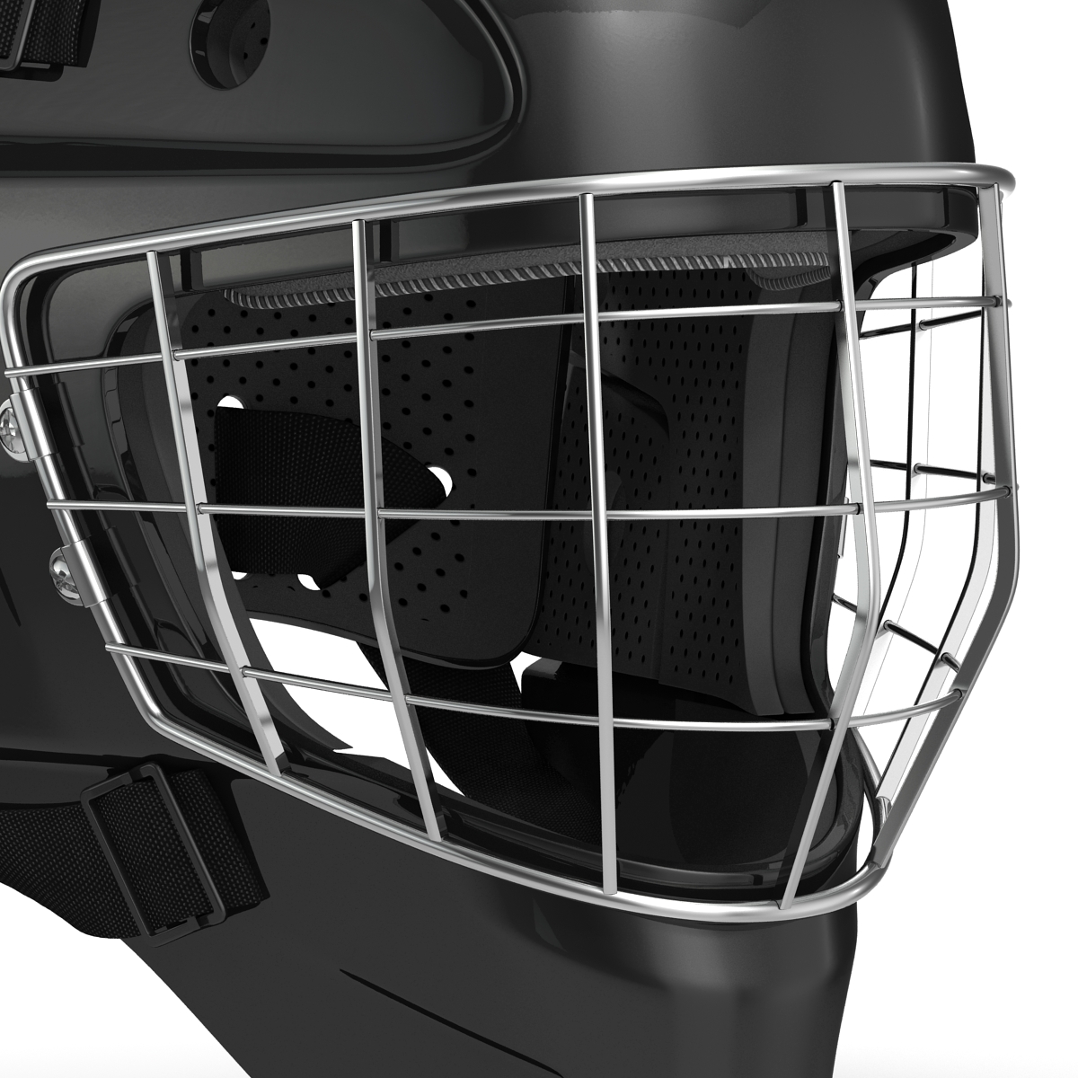 Hockey Goalie Mask Generic Black 3D