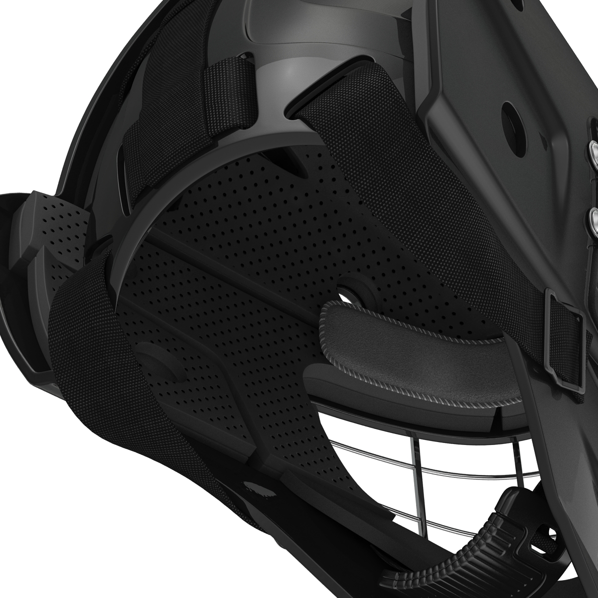 Hockey Goalie Mask Generic Black 3D