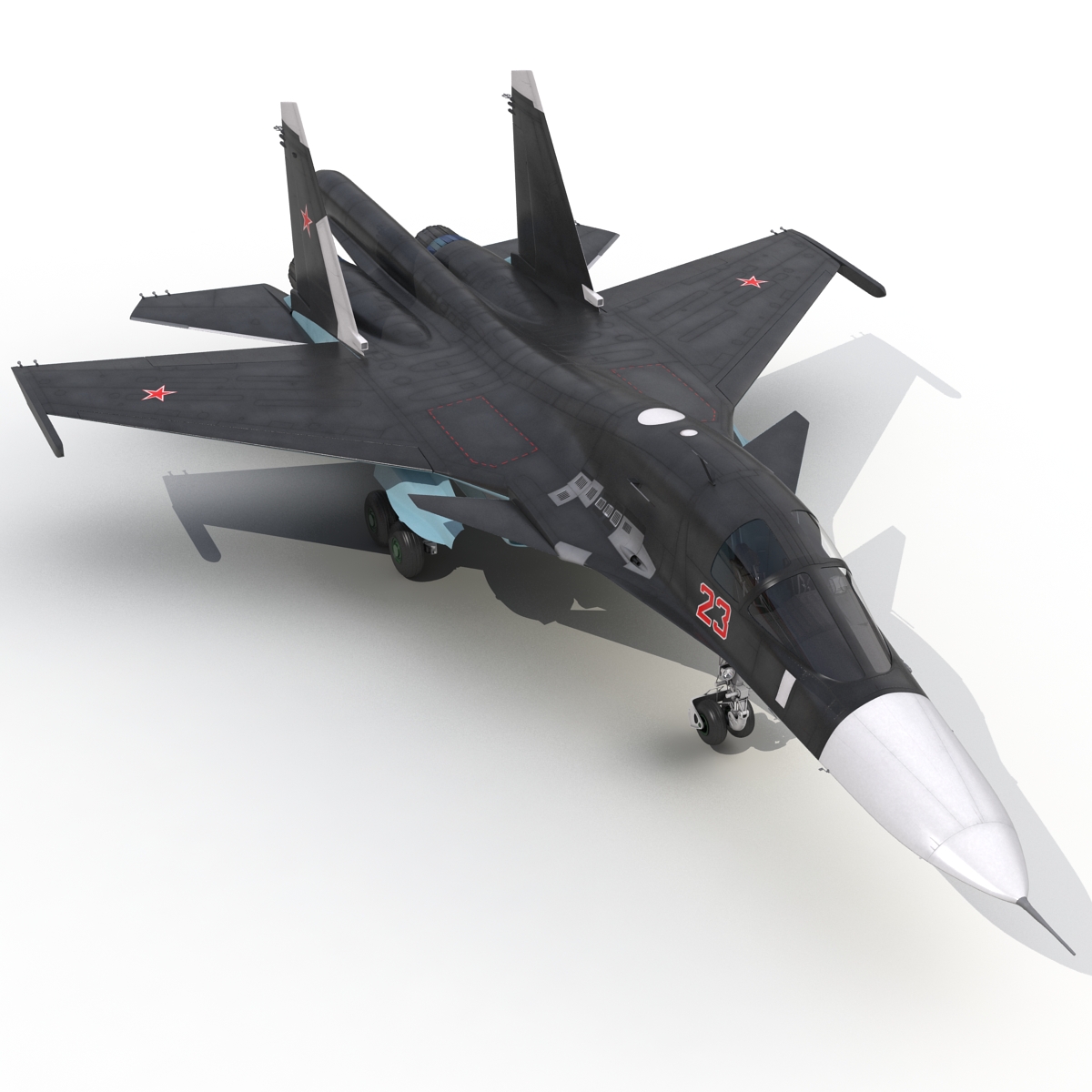 3D Russian Air Force Su 34 model